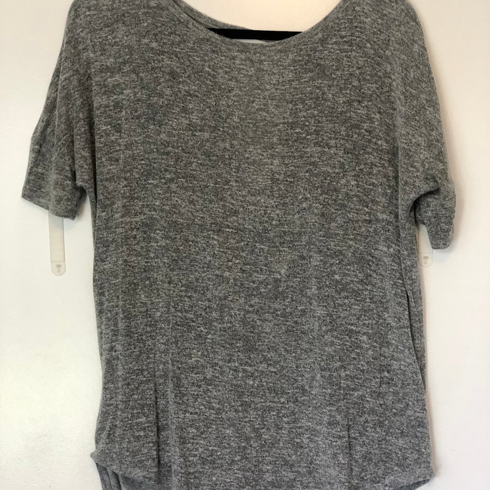 Grey Open-back top